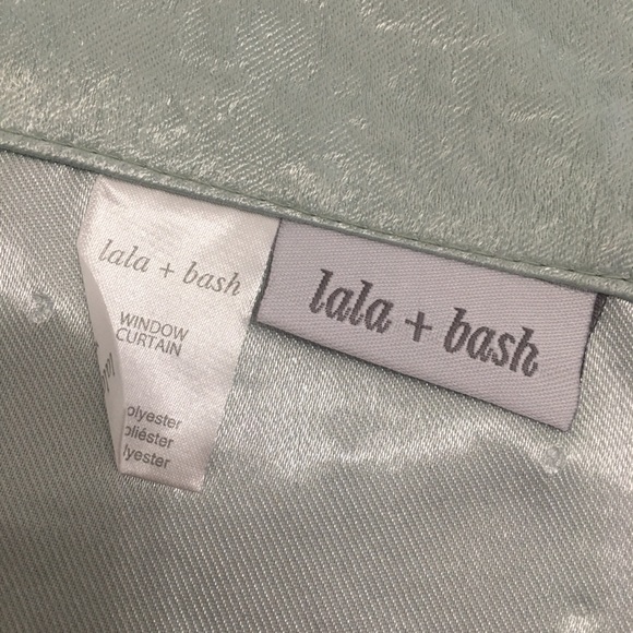 Lala Bash Danielle Metallic Blackout Darkening Window Curtain 2 Panel Seafoam Green 38 x 84 Lala Bash Danielle Metallic Blackout Darkening Window Curtain 2 Panel Seafoam Green 38 x 84